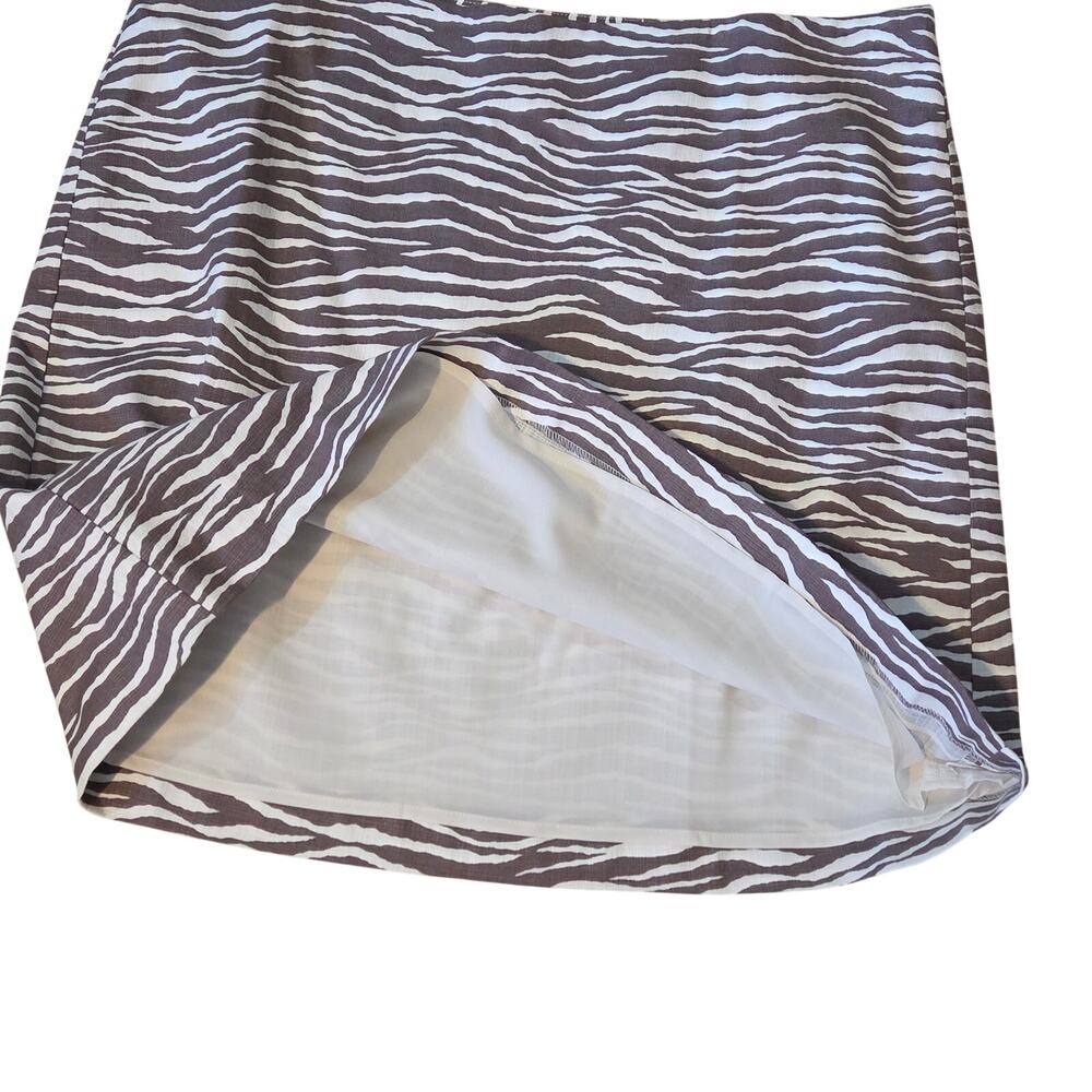 Loft Plus NWT Mini Skirt sz 14 Lined, straight pencil, textured, cotton spandex - Picture 7 of 10